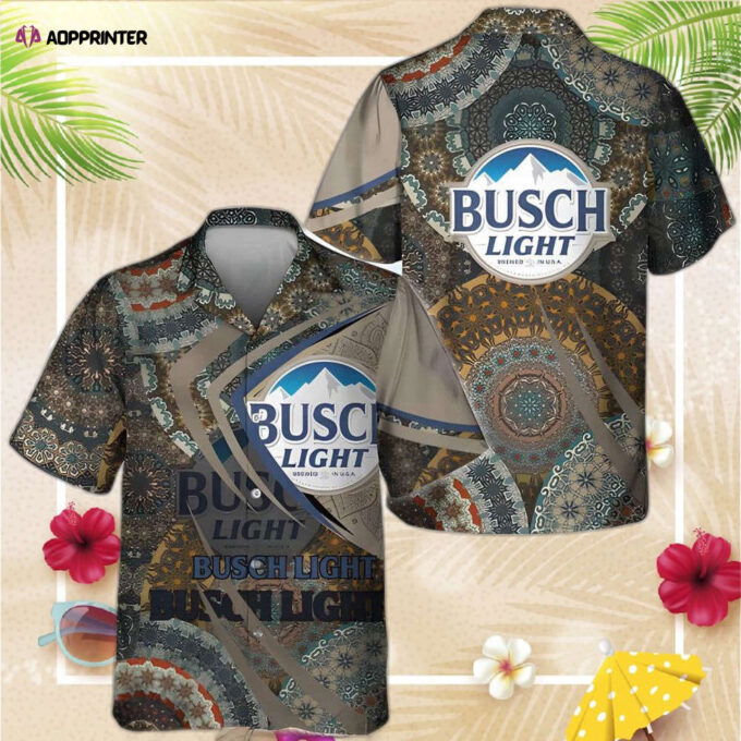 Busch Light Hawaiian Shirt For Men And Women Boho Mandala Pattern Beer Lovers Gift