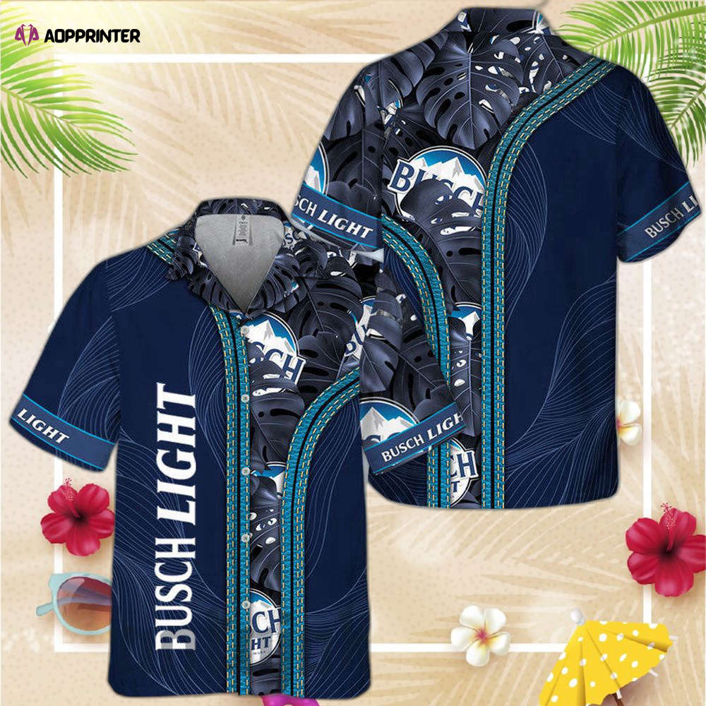 Busch Light Tropical Monstera Hawaiian Shirt For Men And Women Busch Light Tropical Monstera Hawaiian Shirt For Men And Women