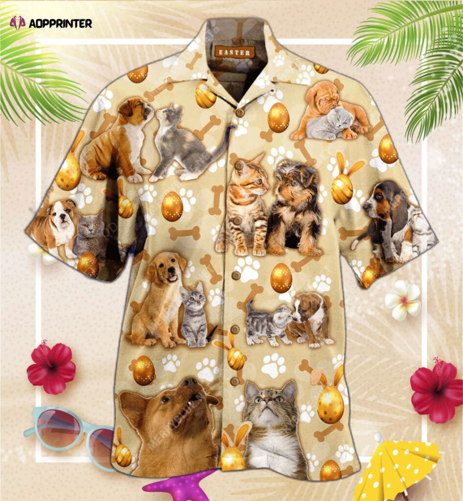 Can A Dog Fall In Love With A Cat Hawaiian Shirt, Gift For Men And Women Can A Dog Fall In Love With A Cat Hawaiian Shirt, Gift For Men And Women