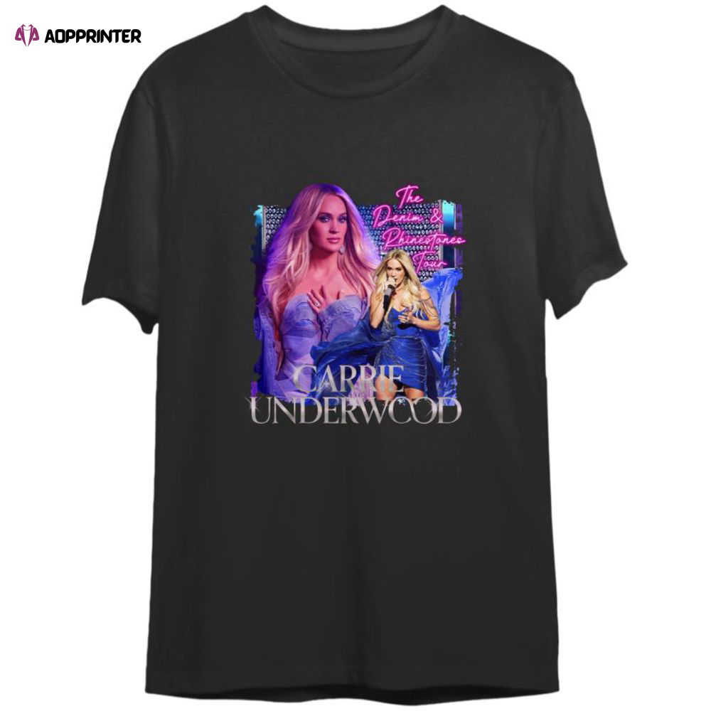 Carrie Underwood Denim and Rhinestones Tour 2023 Double Sided T-Shirt, For Men And Women Carrie Underwood Denim and Rhinestones Tour 2023 Double Sided T-Shirt, For Men And Women
