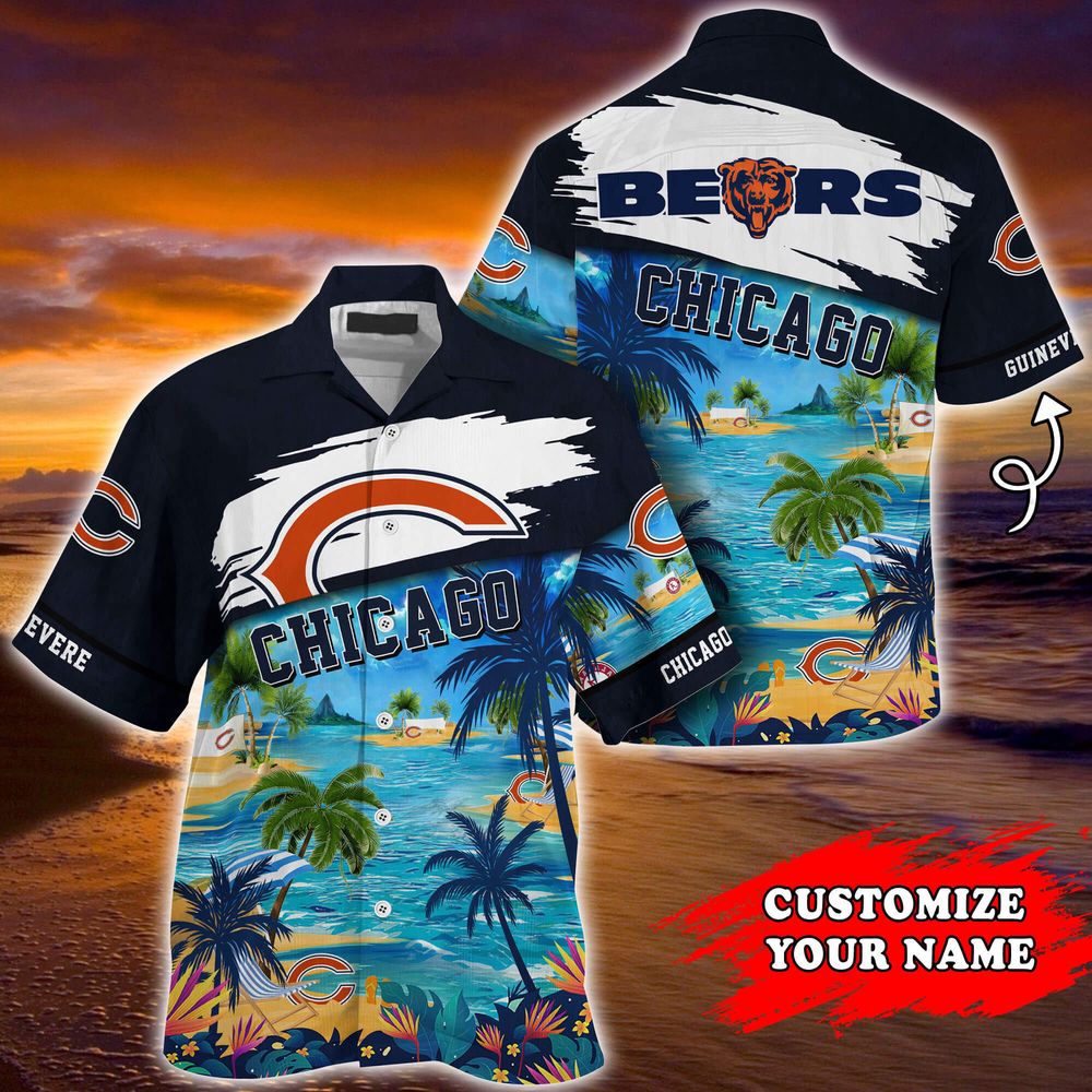 Chicago Bears NFL-Customized Summer Hawaii Shirt For Sports Fans Chicago Bears NFL-Customized Summer Hawaii Shirt For Sports Fans