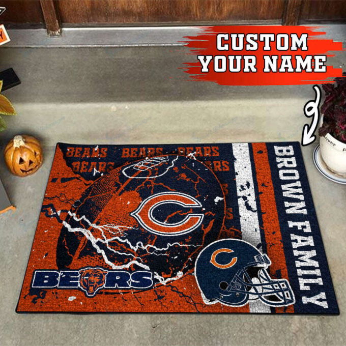 Chicago Bears Personalized Doormat, Gift For Home Decor