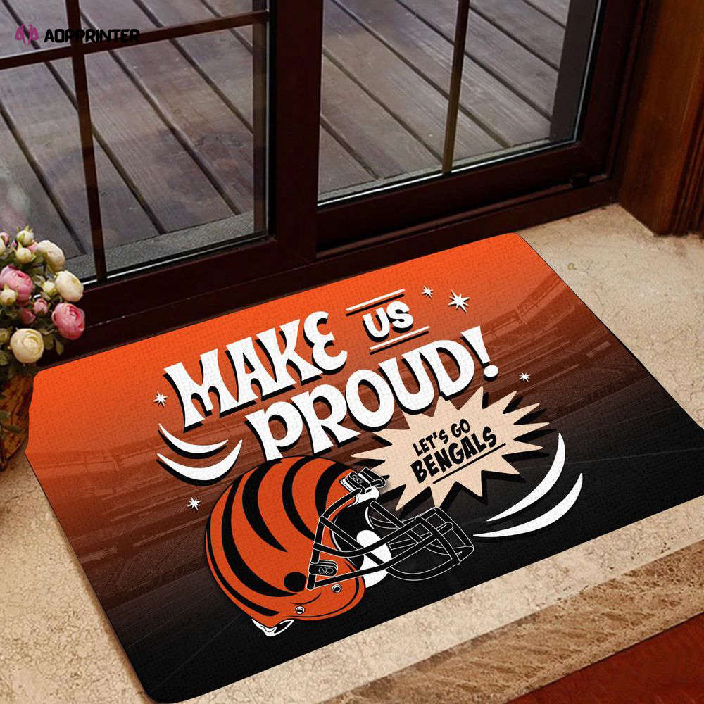Cincinnati Bengals Doormat, Gift For Home Decor Cincinnati Bengals Doormat, Gift For Home Decor