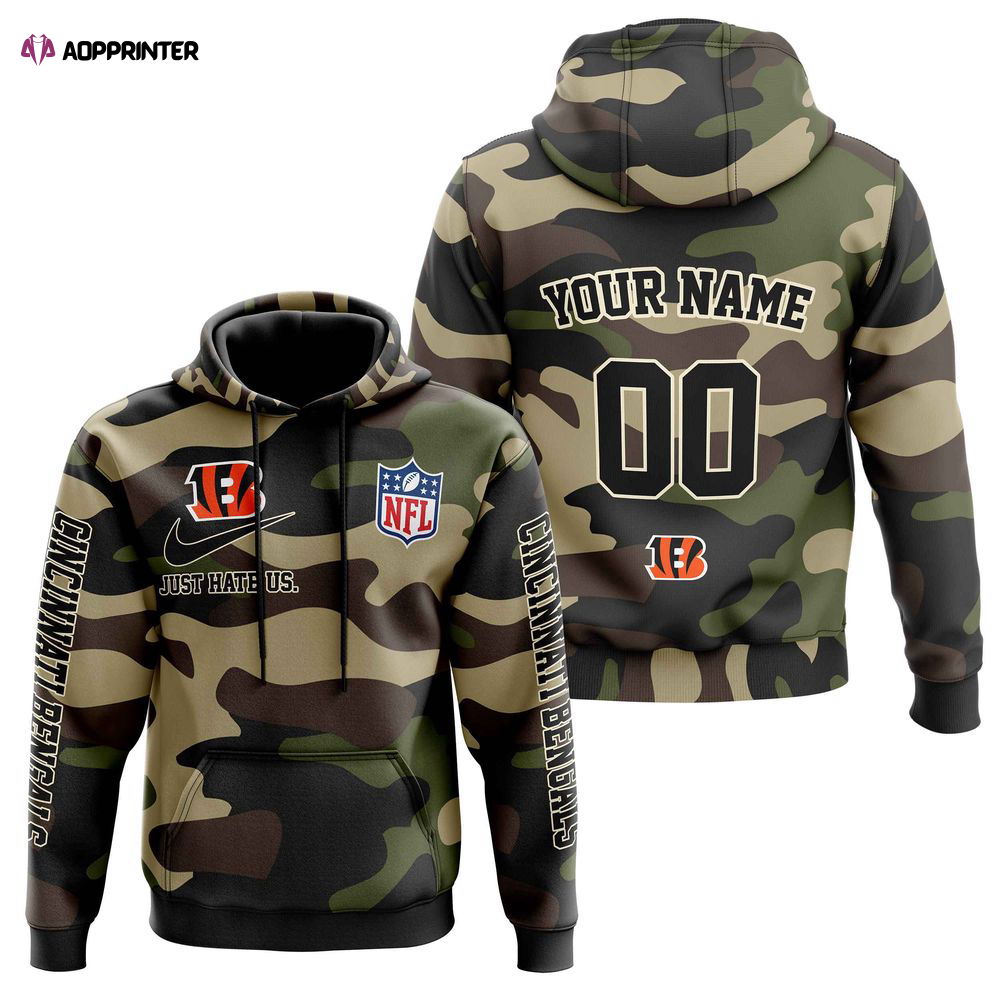 Cincinnati Bengals Personalized Hoodie-Zip Hoodie Camo Style, For Men And Women Cincinnati Bengals Personalized Hoodie-Zip Hoodie Camo Style, For Men And Women