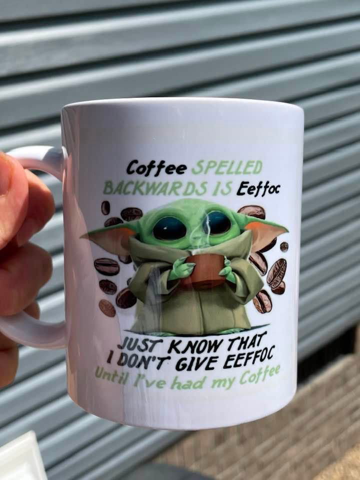Coffee Spelled Backwards Is Eeffoc Baby Yoda Mug, Gift For Friend Coffee Spelled Backwards Is Eeffoc Baby Yoda Mug, Gift For Friend