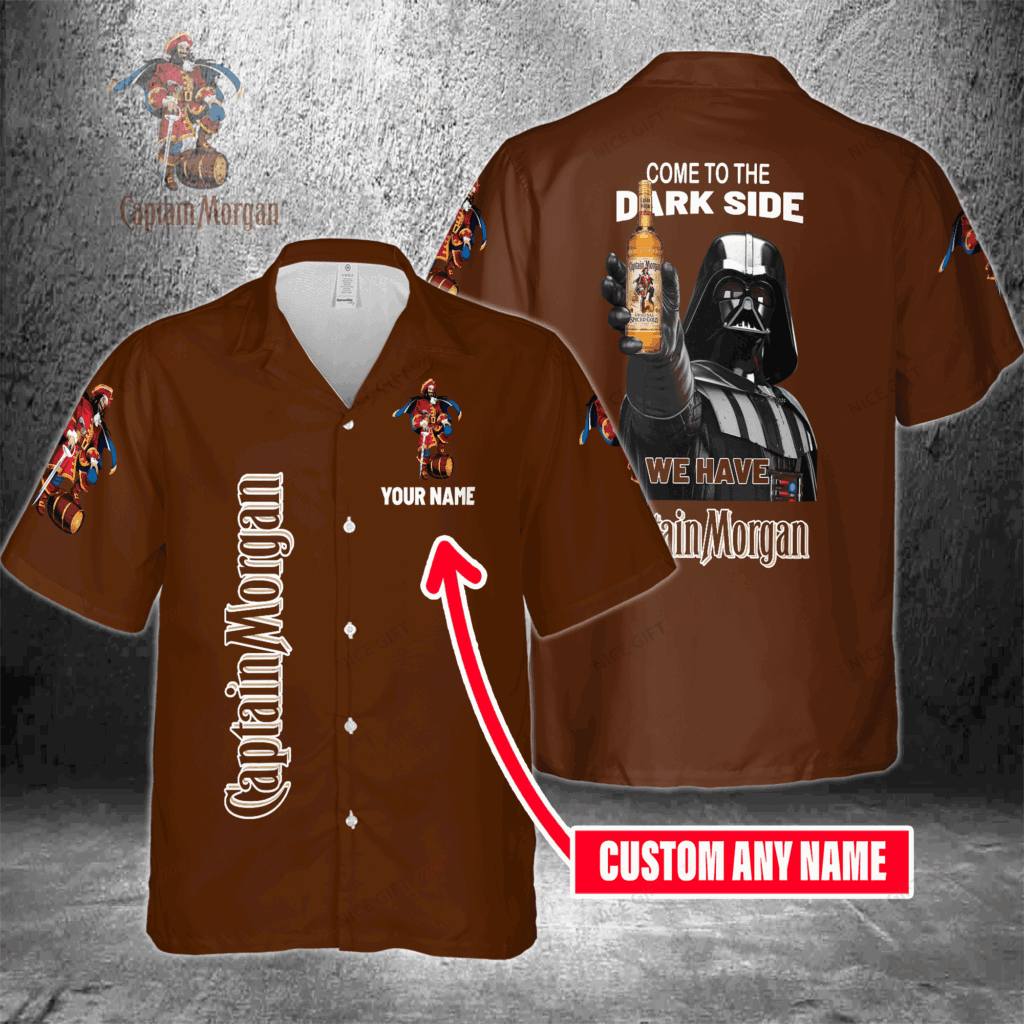 Come To The Dark Side We Have Captain Morgan Custom Name Hawaiian Shirt For Men And Women Come To The Dark Side We Have Captain Morgan Custom Name Hawaiian Shirt For Men And Women