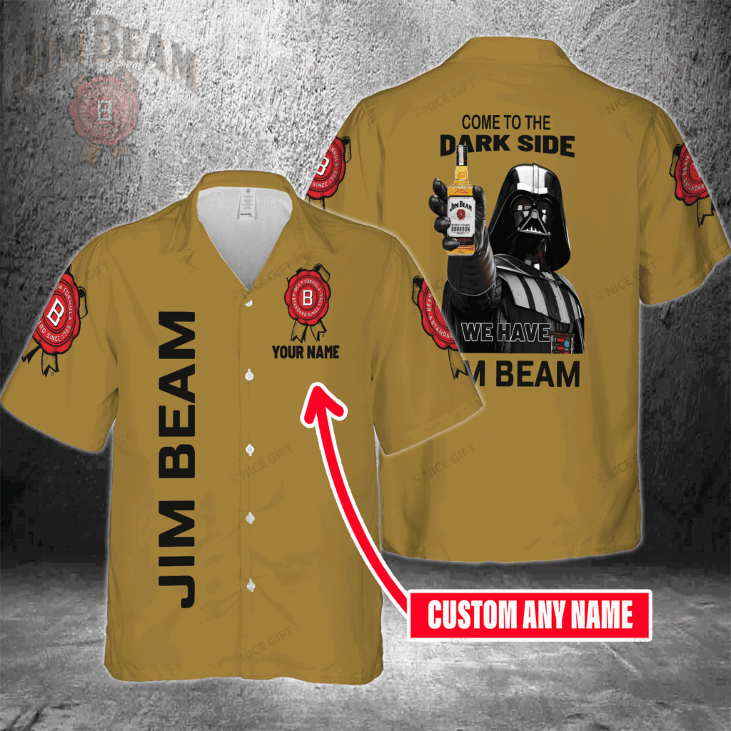 Come To The Dark Side We Have Jim Beam Custom Name Hawaiian Shirt For Men And Women Come To The Dark Side We Have Jim Beam Custom Name Hawaiian Shirt For Men And Women