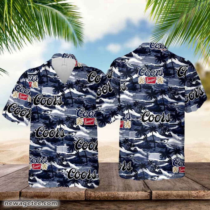 Coors Banquet Hawaiian Sea Island Pattern Hawaiian Shirt For Men Women
