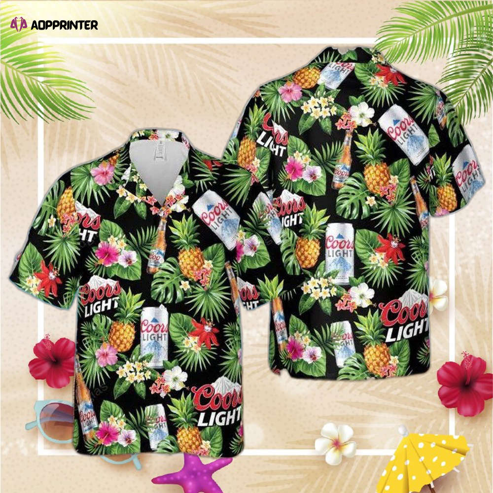 Coors Light Aloha Hawaii Style Summer Hawaiian Shirt For Men Women Coors Light Aloha Hawaii Style Summer Hawaiian Shirt For Men Women