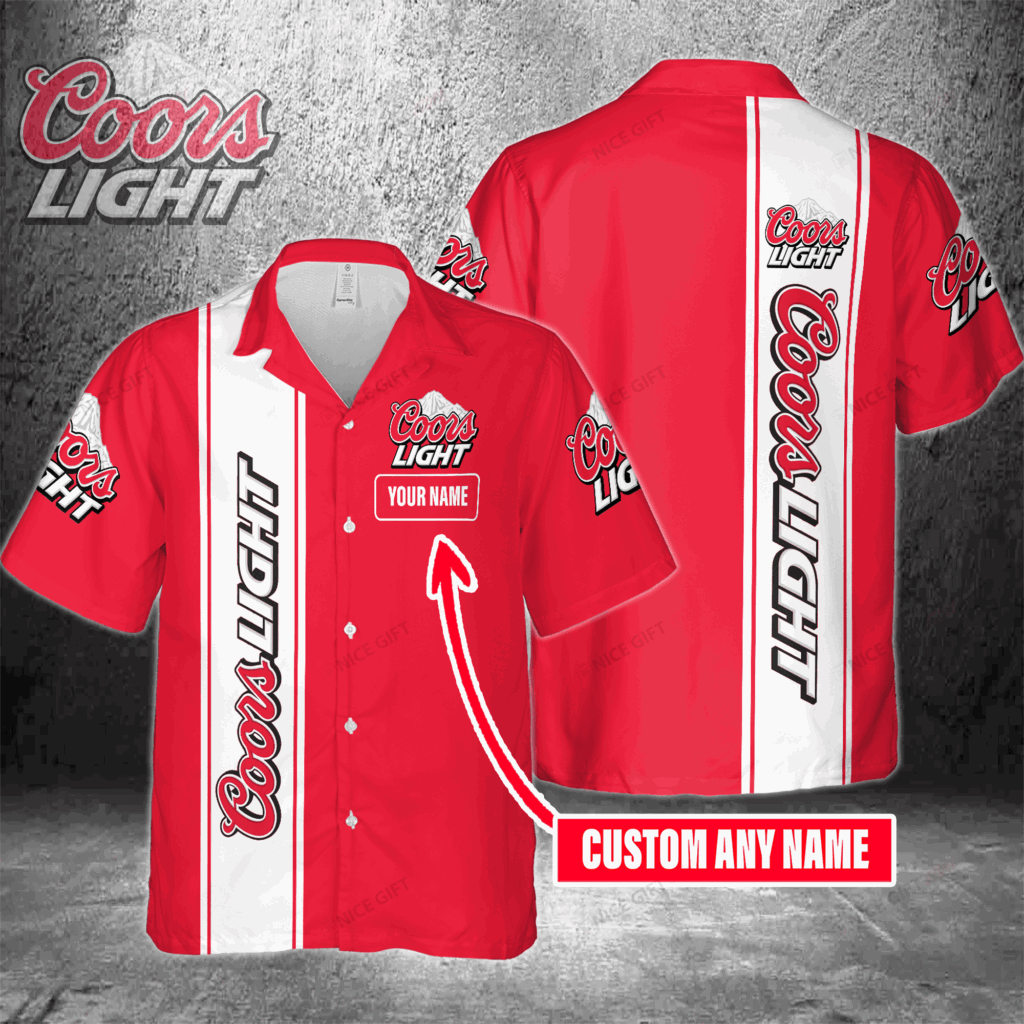 Coors Light Custom Name Hawaiian Shirt For Men And Women Coors Light Custom Name Hawaiian Shirt For Men And Women