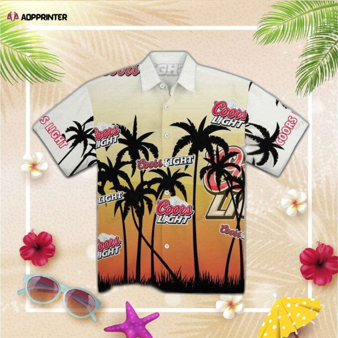 Coors Light White Sunset Hawaiian Shirt For Men Women