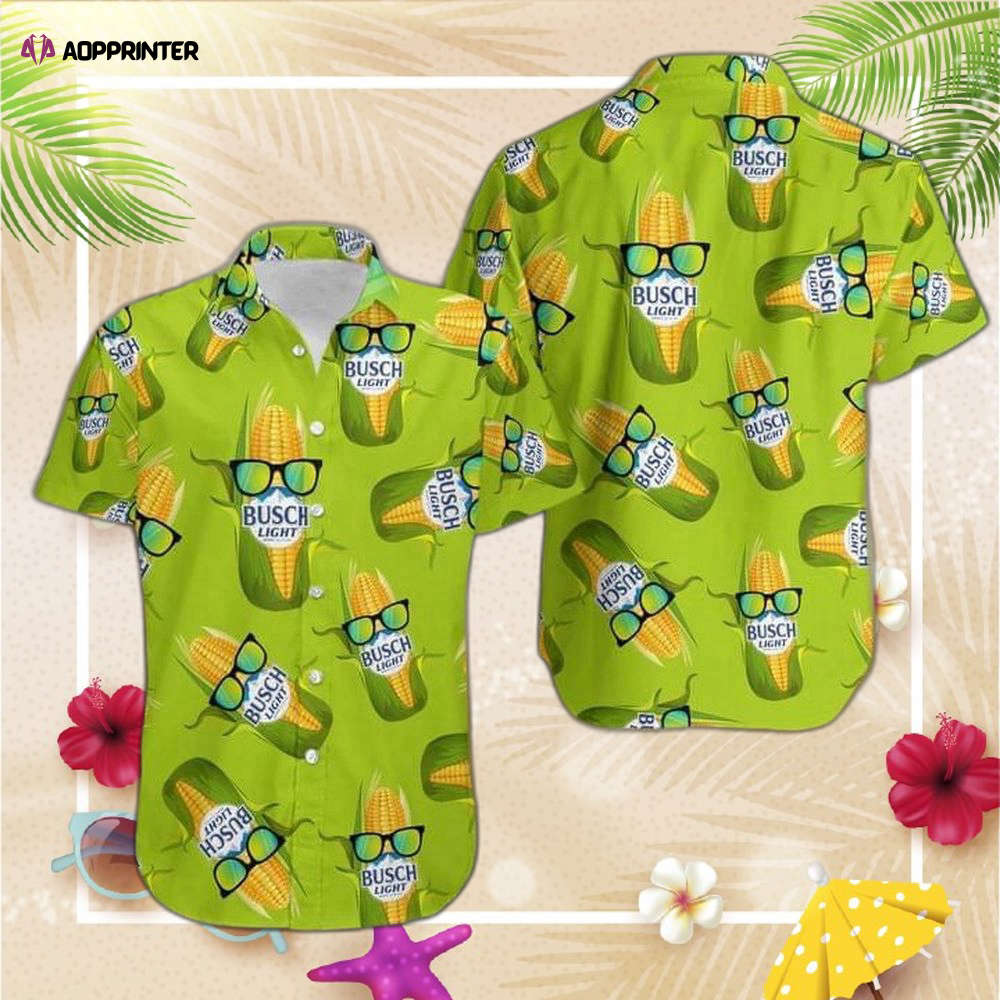 Corn Busch Light Green Hawaiian Shirt For Men And Women Corn Busch Light Green Hawaiian Shirt For Men And Women