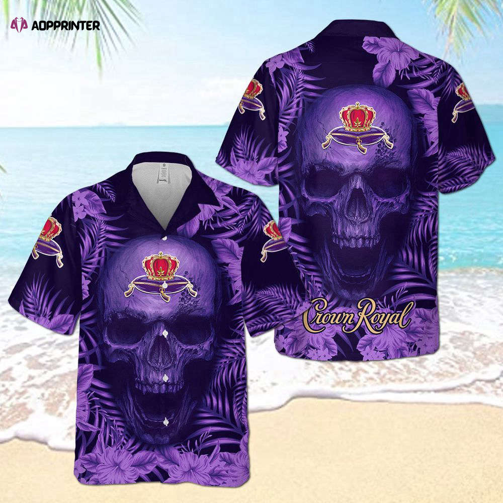 Crown Royal Angry Skull Hawaiian Shirt for Men Women Holiday Gift Crown Royal Angry Skull Hawaiian Shirt for Men Women Holiday Gift