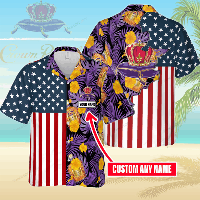 Crown Royal Custom Name Hawaiian Shirt For Men And Women
