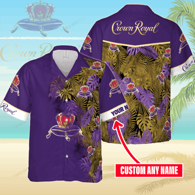 Crown Royal Custom Name Hawaiian Shirt For Men And Women