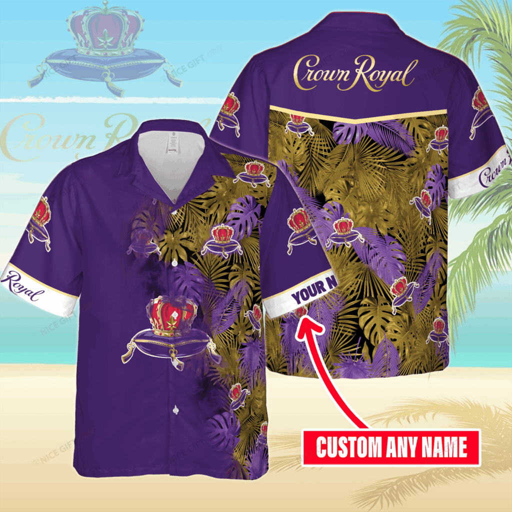 Crown Royal Custom Name Hawaiian Shirt For Men And Women Crown Royal Custom Name Hawaiian Shirt For Men And Women