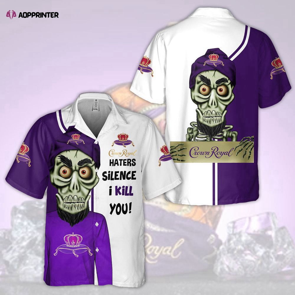 Crown Royal Haters Silence Skull Hawaiian Shirt for Men Women Holiday Gift Crown Royal Haters Silence Skull Hawaiian Shirt for Men Women Holiday Gift