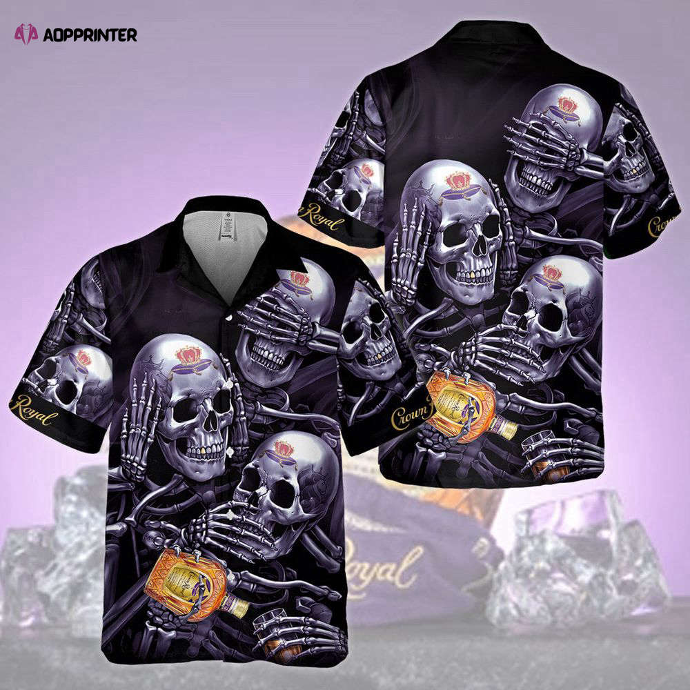 Crown Royal Skull Emotions Hawaiian Shirt for Men Women Holiday Gift Crown Royal Skull Emotions Hawaiian Shirt for Men Women Holiday Gift