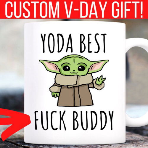 Cart 4 Custom Yoda Best Boyfriend Mug, Funny Valentines Day Gift For Him