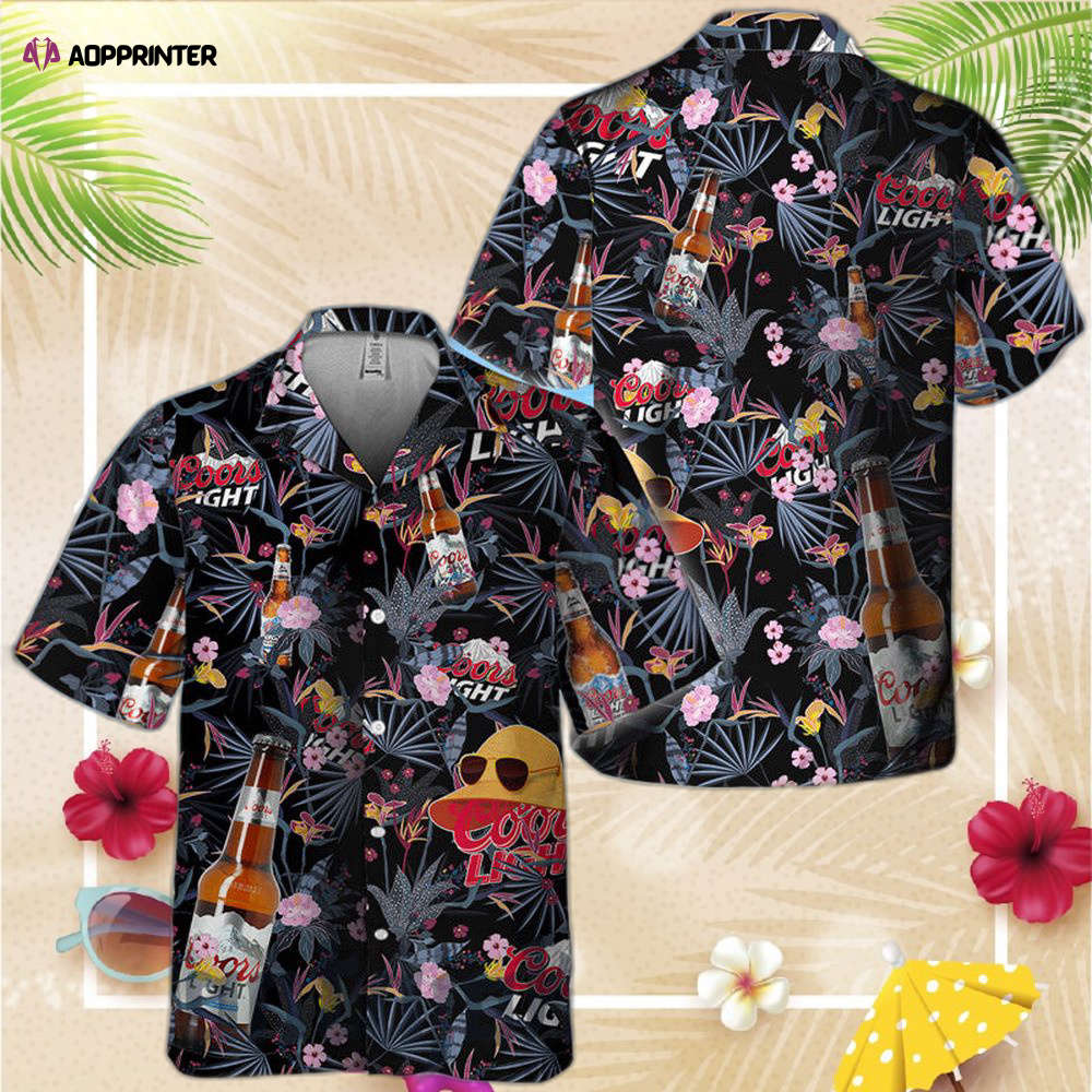 Dark Tropical Coors Light Hawaiian Shirt For Men Women Dark Tropical Coors Light Hawaiian Shirt For Men Women