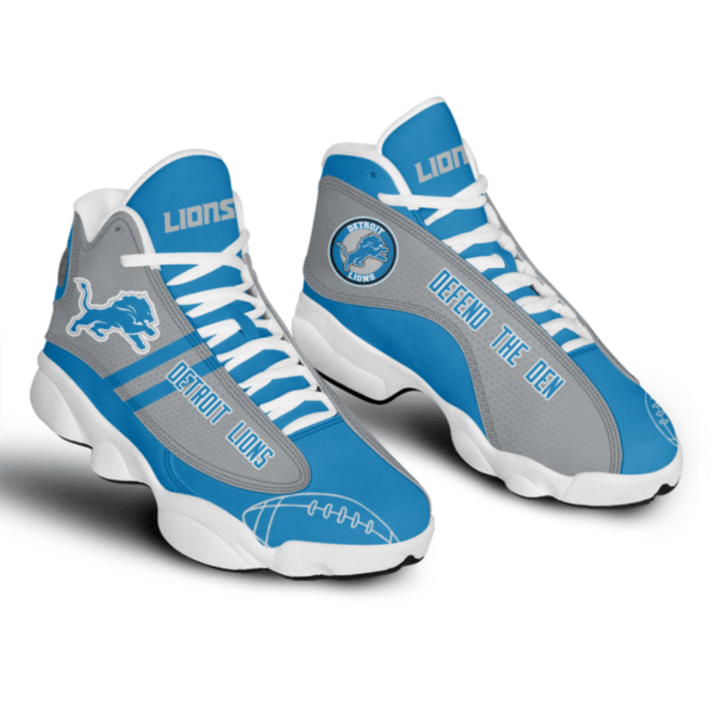 Detroit Lions Air Jordan 13 Sneakers, Best Gift For Men And Women Detroit Lions Air Jordan 13 Sneakers, Best Gift For Men And Women