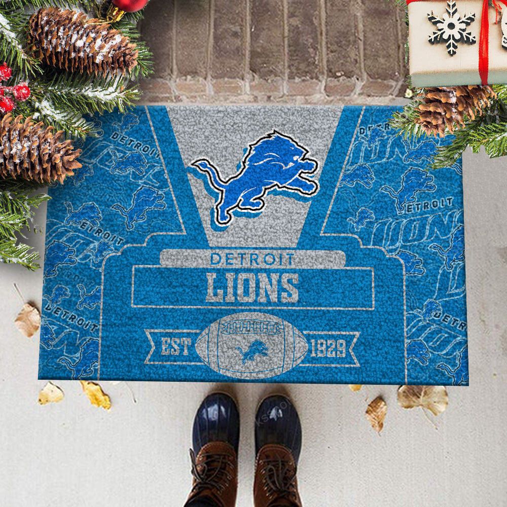 Detroit Lions Doormat, Best Gift For Home Decor Detroit Lions Doormat, Best Gift For Home Decor