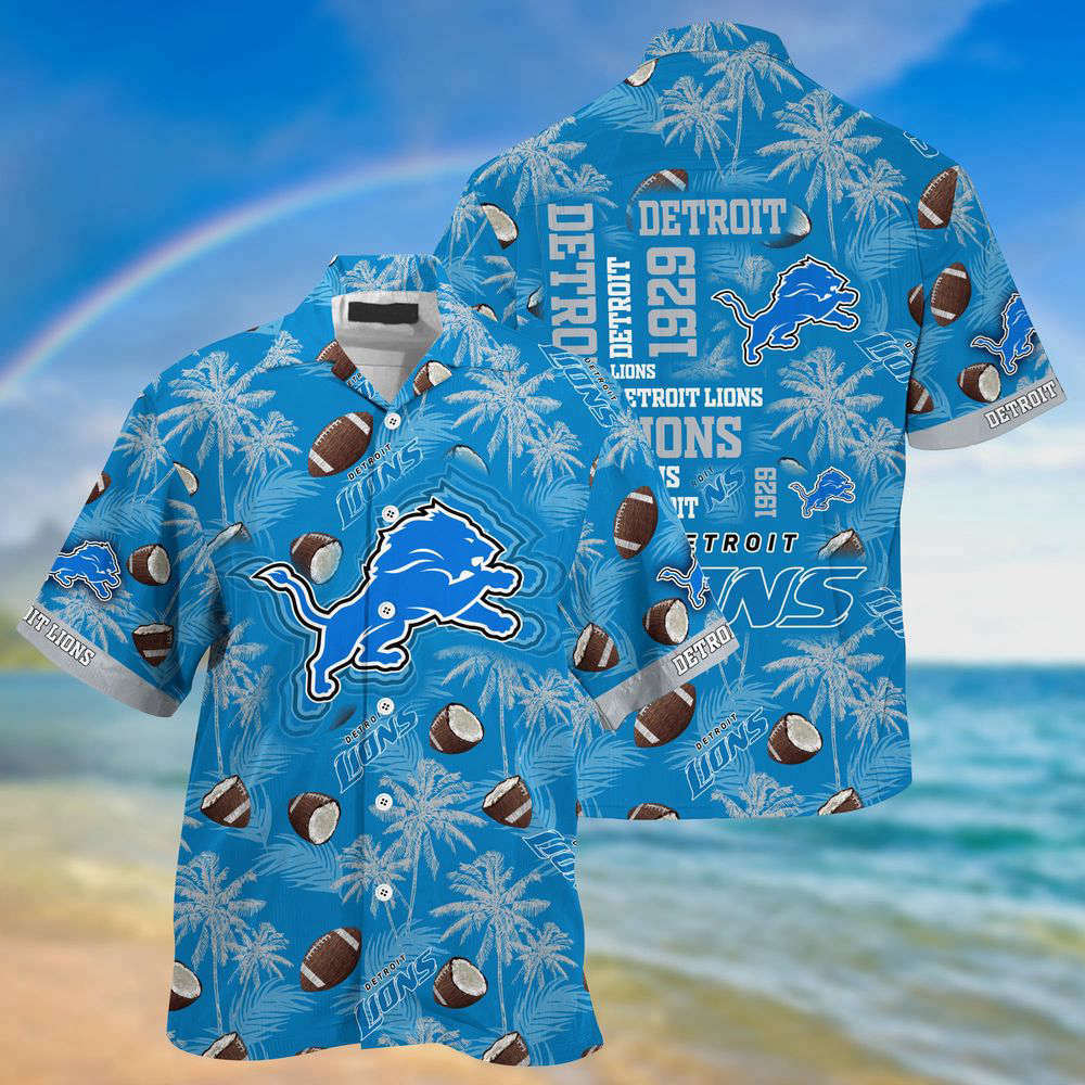 Detroit Lions NFL-Hawaii Shirt New Gift For Summer Detroit Lions NFL-Hawaii Shirt New Gift For Summer