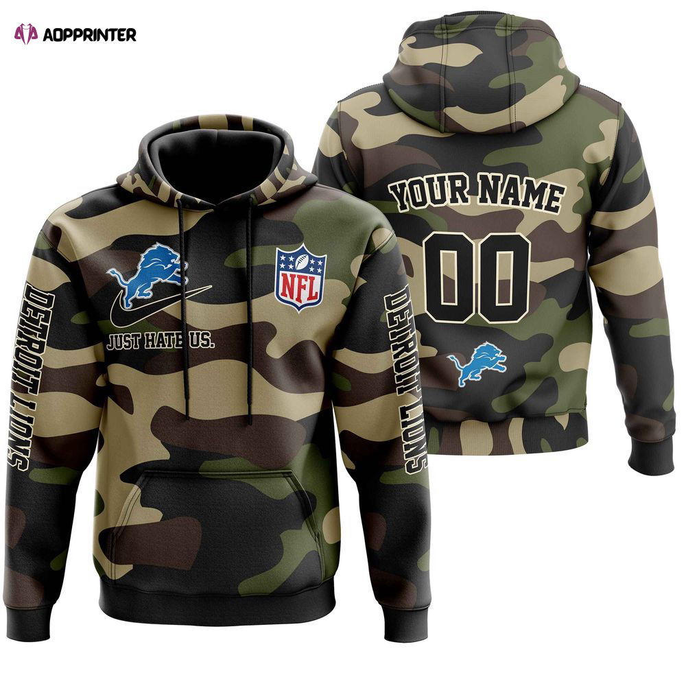 Detroit Lions Personalized Hoodie-Zip Hoodie Camo Style, For Men And Women Detroit Lions Personalized Hoodie-Zip Hoodie Camo Style, For Men And Women