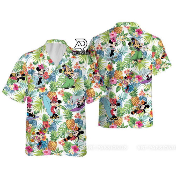 Disney Aloha Hawaiian Shirt, Minnie Beach Holiday, For Men Women