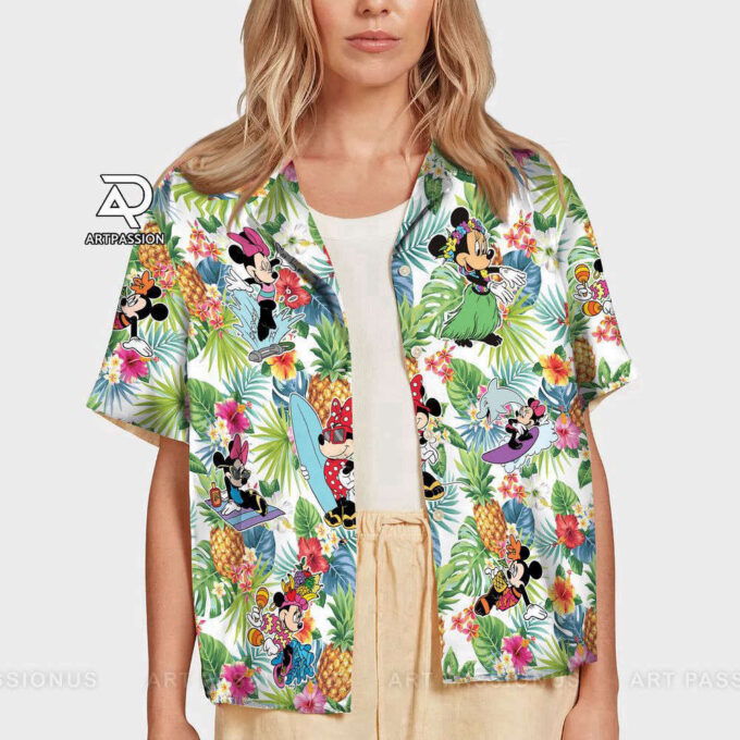 Disney Aloha Hawaiian Shirt, Minnie Beach Holiday, For Men Women