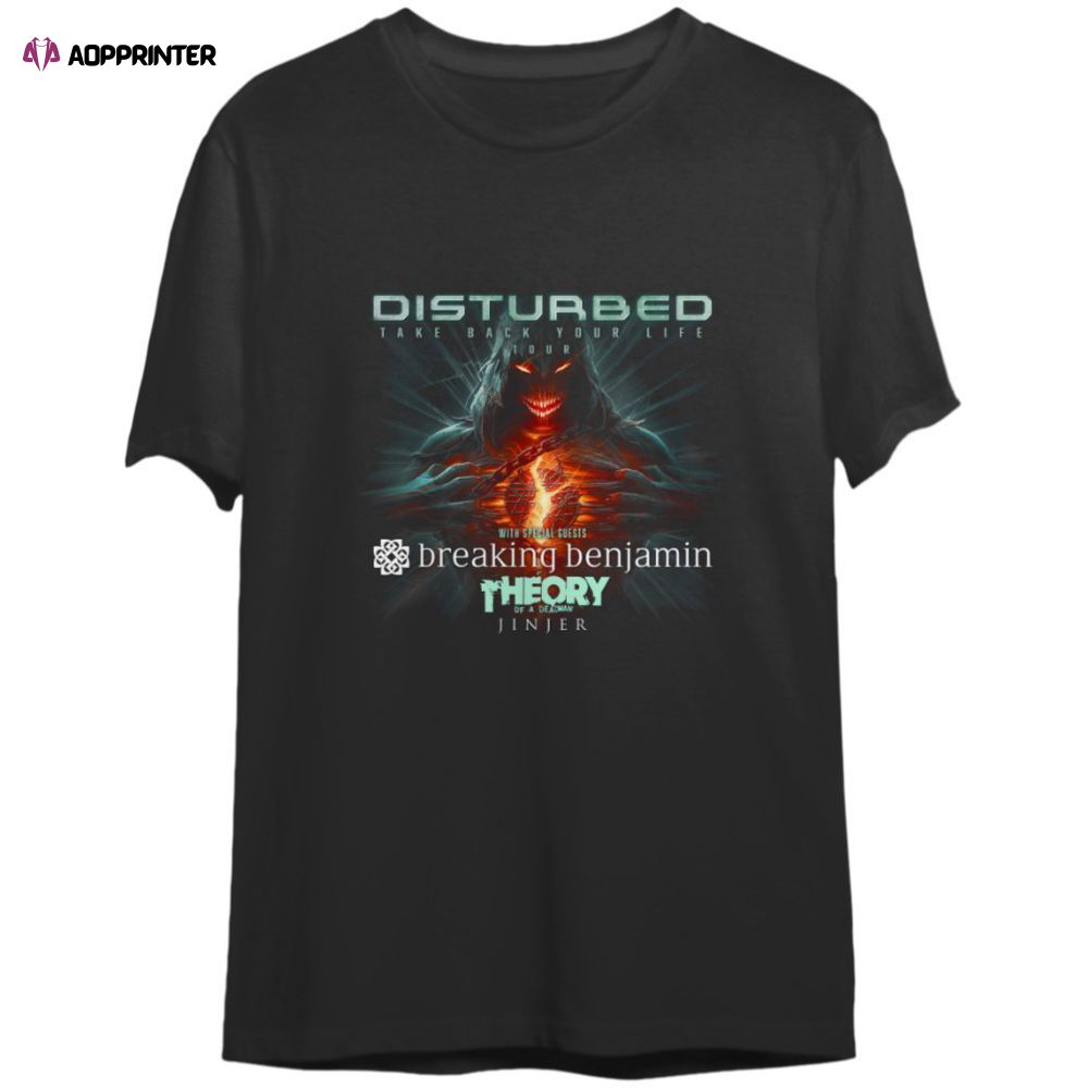 Disturbed Take Back Your Life Concert 2023 Shirt, For Men And Women Disturbed Take Back Your Life Concert 2023 Shirt, For Men And Women