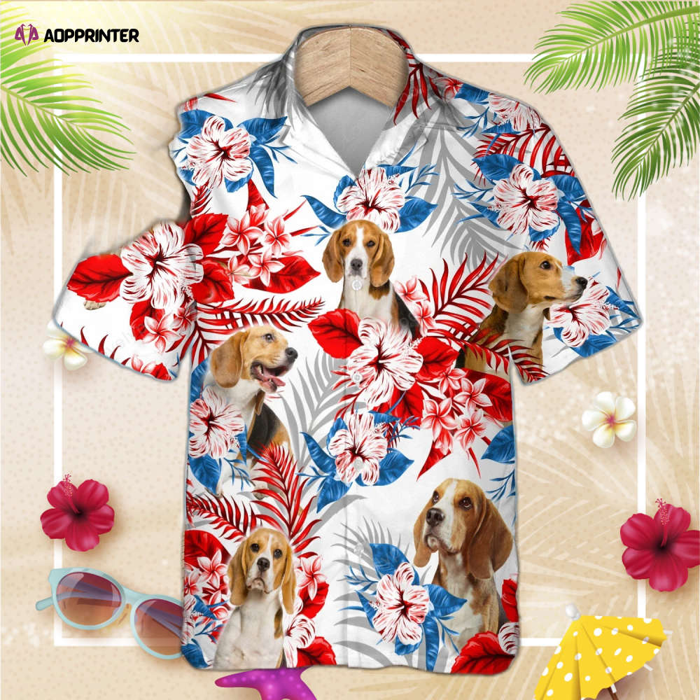 Dog Beagle Flower Hawaiian Shirt, Summer Aloha Shirt, For Men Women Dog Beagle Flower Hawaiian Shirt, Summer Aloha Shirt, For Men Women