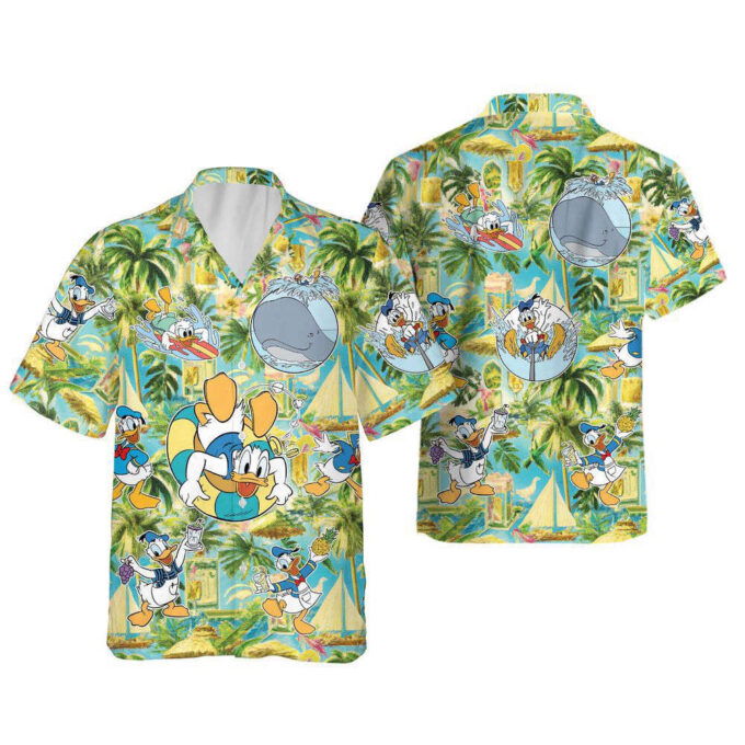 Donald Duck Hawaiian Shirt, Disney Aloha Donald Duck, For Men Women