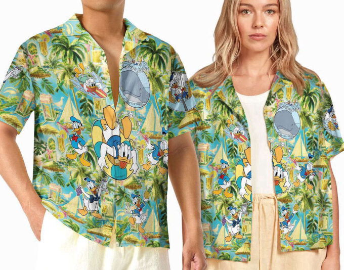 Donald Duck Hawaiian Shirt, Disney Aloha Donald Duck, For Men Women