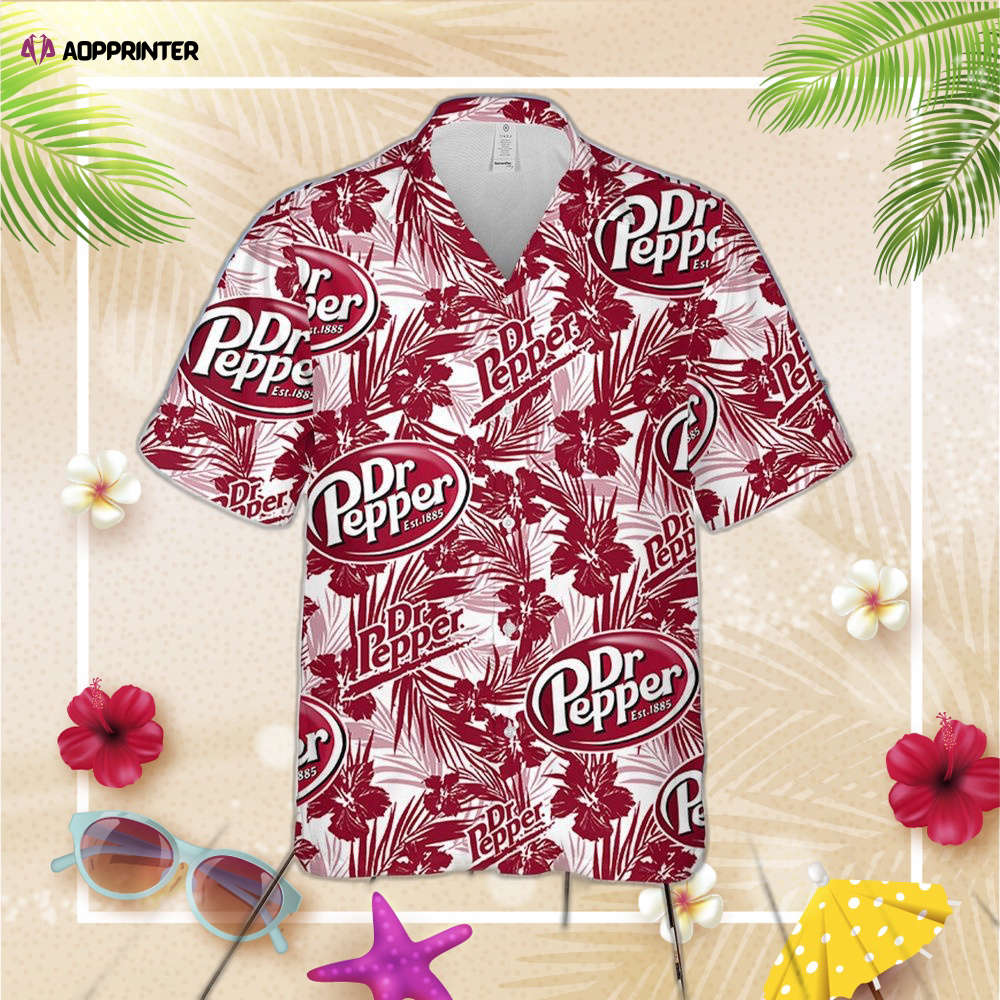 Dr.Pepper Tropical Flower Pattern Dr.Pepper Hawaiian Shirt, Gift For Men Women Dr.Pepper Tropical Flower Pattern Dr.Pepper Hawaiian Shirt, Gift For Men Women