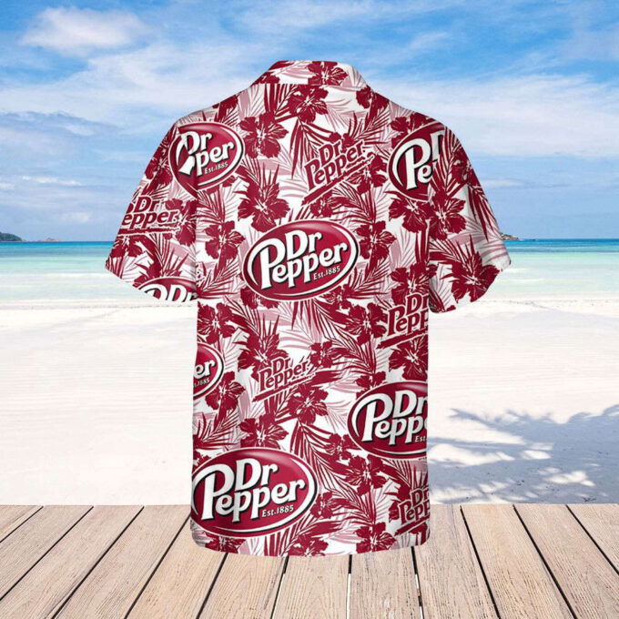 Dr.Pepper Tropical Flower Pattern Dr.Pepper Hawaiian Shirt, Gift For Men Women