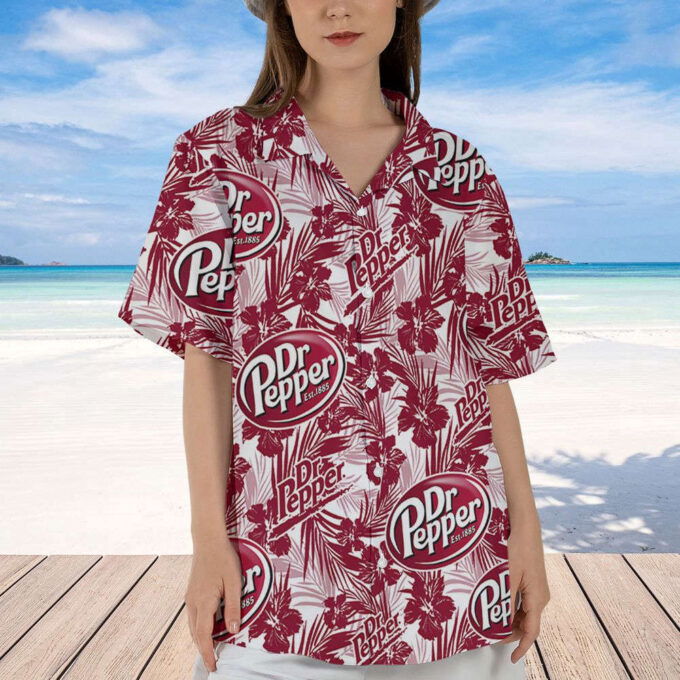 Dr.Pepper Tropical Flower Pattern Dr.Pepper Hawaiian Shirt, Gift For Men Women