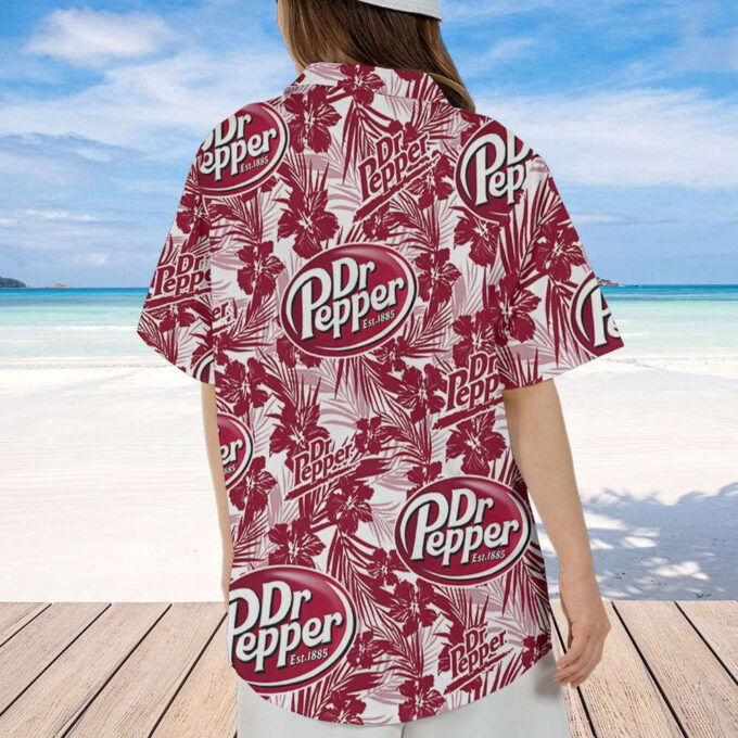 Dr.Pepper Tropical Flower Pattern Dr.Pepper Hawaiian Shirt, Gift For Men Women