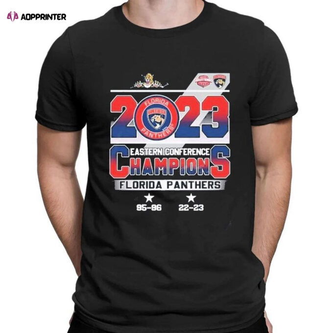 Eastern Conference Champions 2023 Florida Panthers 95 96 22 23 T-shirt For Men Women