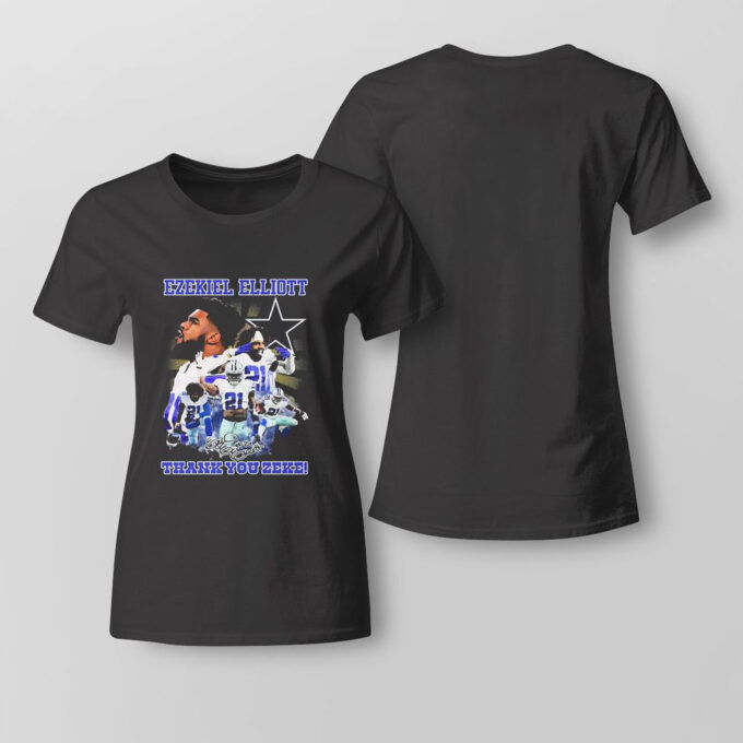 Ezekiel Elliott Dallas Cowboys Signature Thank You Ezekiel T-shirt For Fans