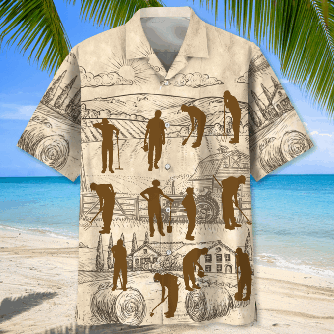 Farmer Vintage Hawaiian Shirt, Gift For Men Women