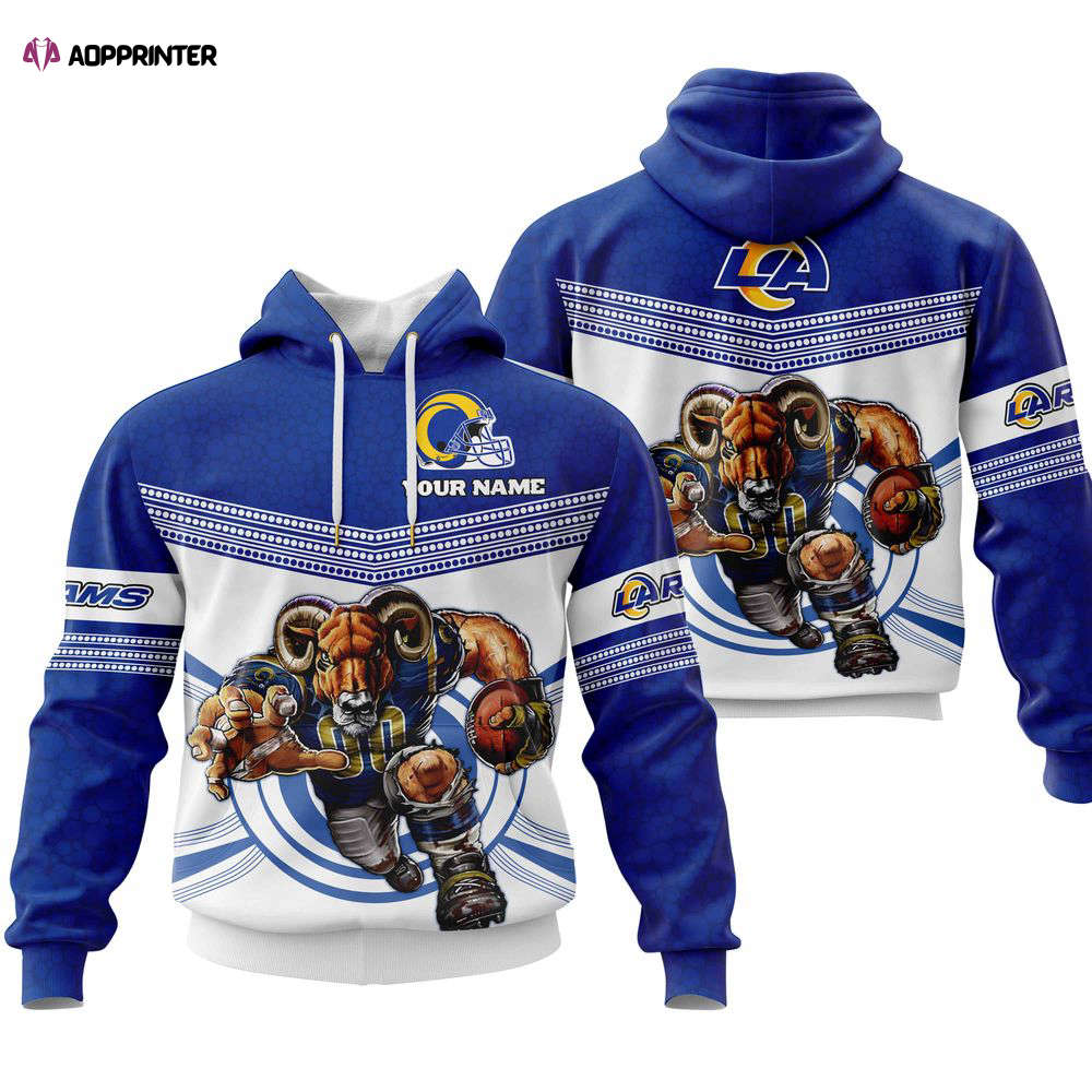 Fathead Mascot Hoodie Personalized-Los Angeles Rams, For Men And Women Fathead Mascot Hoodie Personalized-Los Angeles Rams, For Men And Women