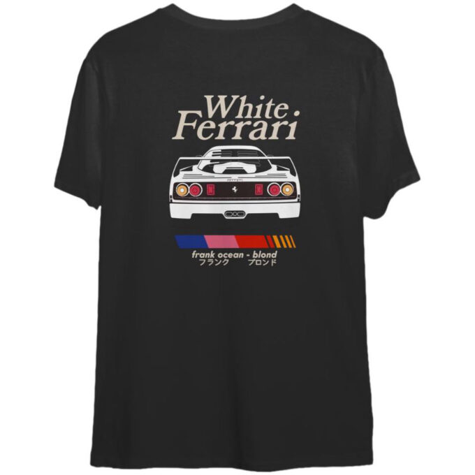 Frank Ocean BLOND WHITE FERRAR! Short Sleeve Shirt Vintage Style Tee, For Men And Women