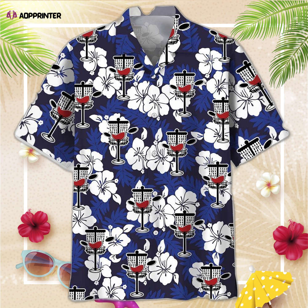 Funny Wine Glass Disc Golf Hawaiian Shirt, Gift For Men Women Funny Wine Glass Disc Golf Hawaiian Shirt, Gift For Men Women