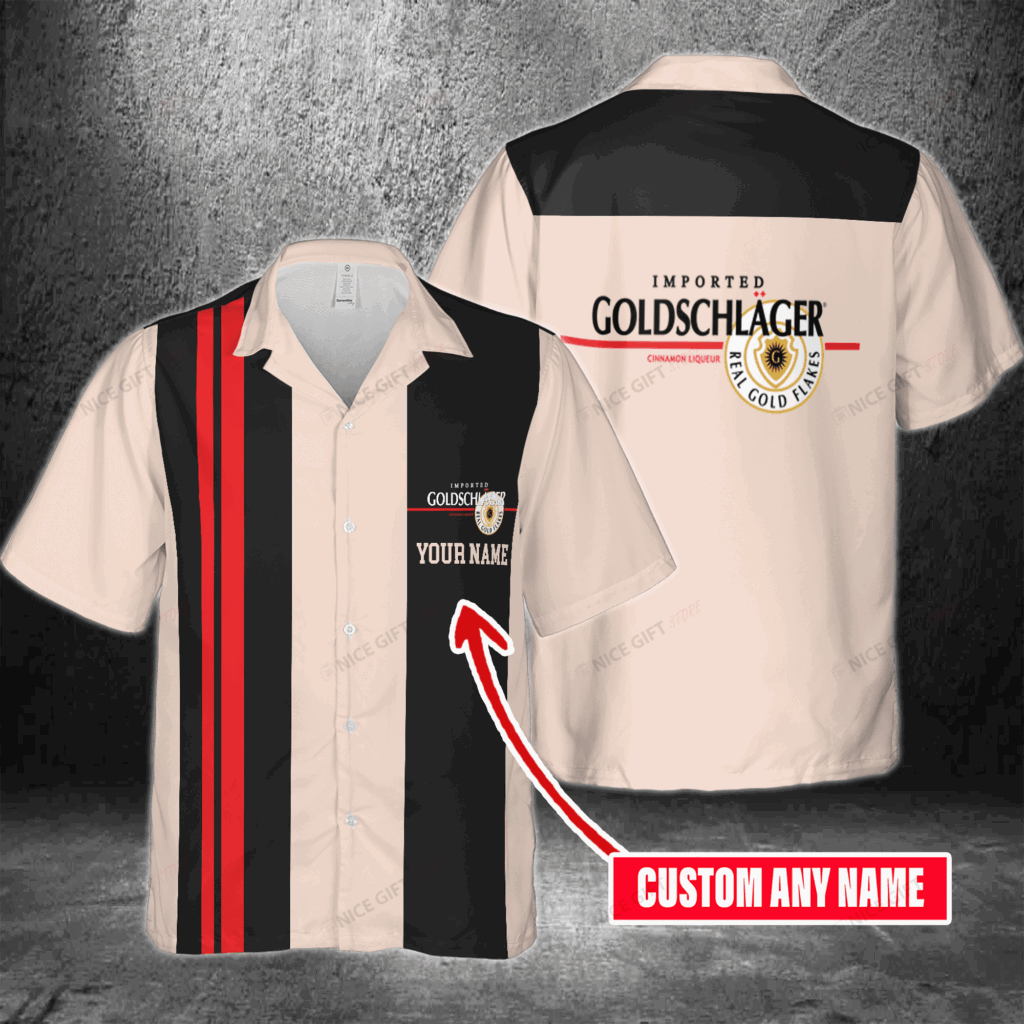 Goldschlager Custom Name Hawaiian Shirt For Men And Women Goldschlager Custom Name Hawaiian Shirt For Men And Women