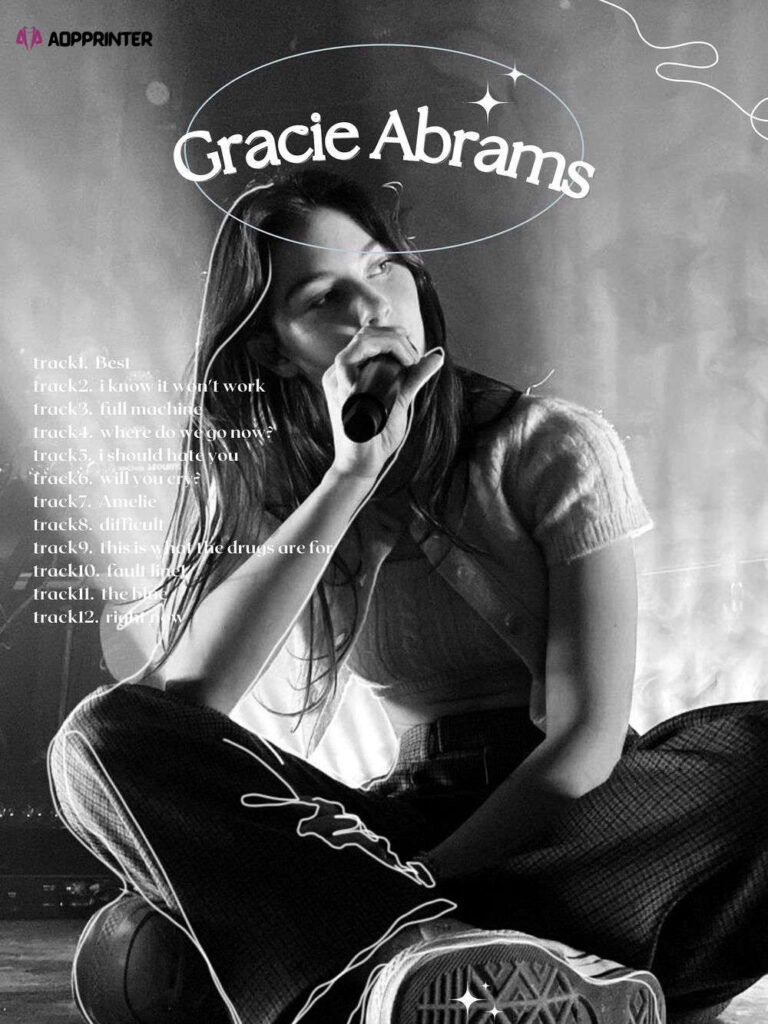 Gracie Abrams Poster, Good Riddance Album Poster, Gift For Home Decorations Gracie Abrams Poster, Good Riddance Album Poster, Gift For Home Decorations