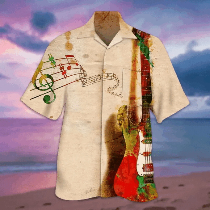 Guitar & Phonogram Hawaiian Shirt, Gift For Men Womens