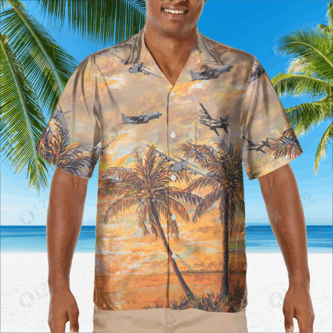 Gunship Pocket Hawaiian Shirt, Gift For Men Women