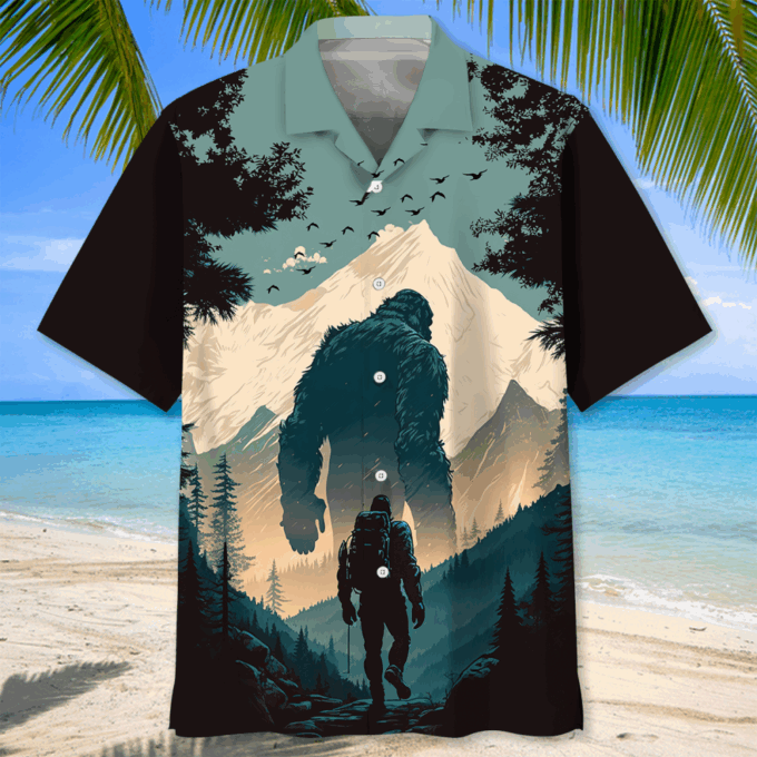 Hiking Vintage Hawaiian Shirt, Gift For Men Women