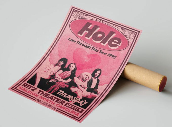 Hole Band Live Through This 1995 Poster – For Home Decor